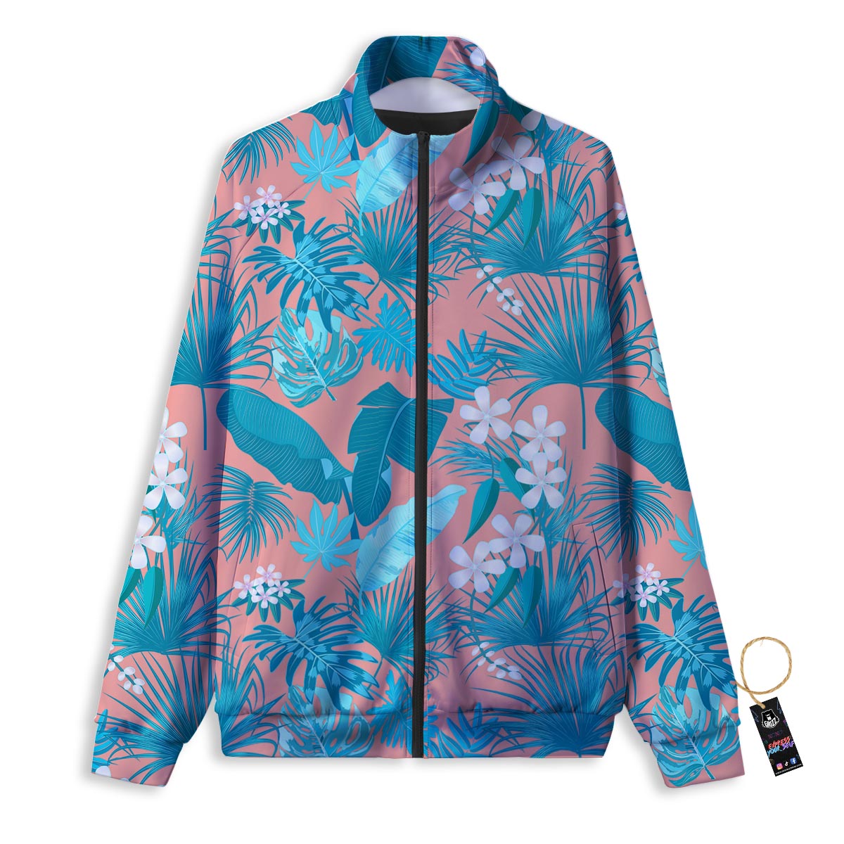 Paw Black And Red Print Pattern Track Jacket-grizzshop