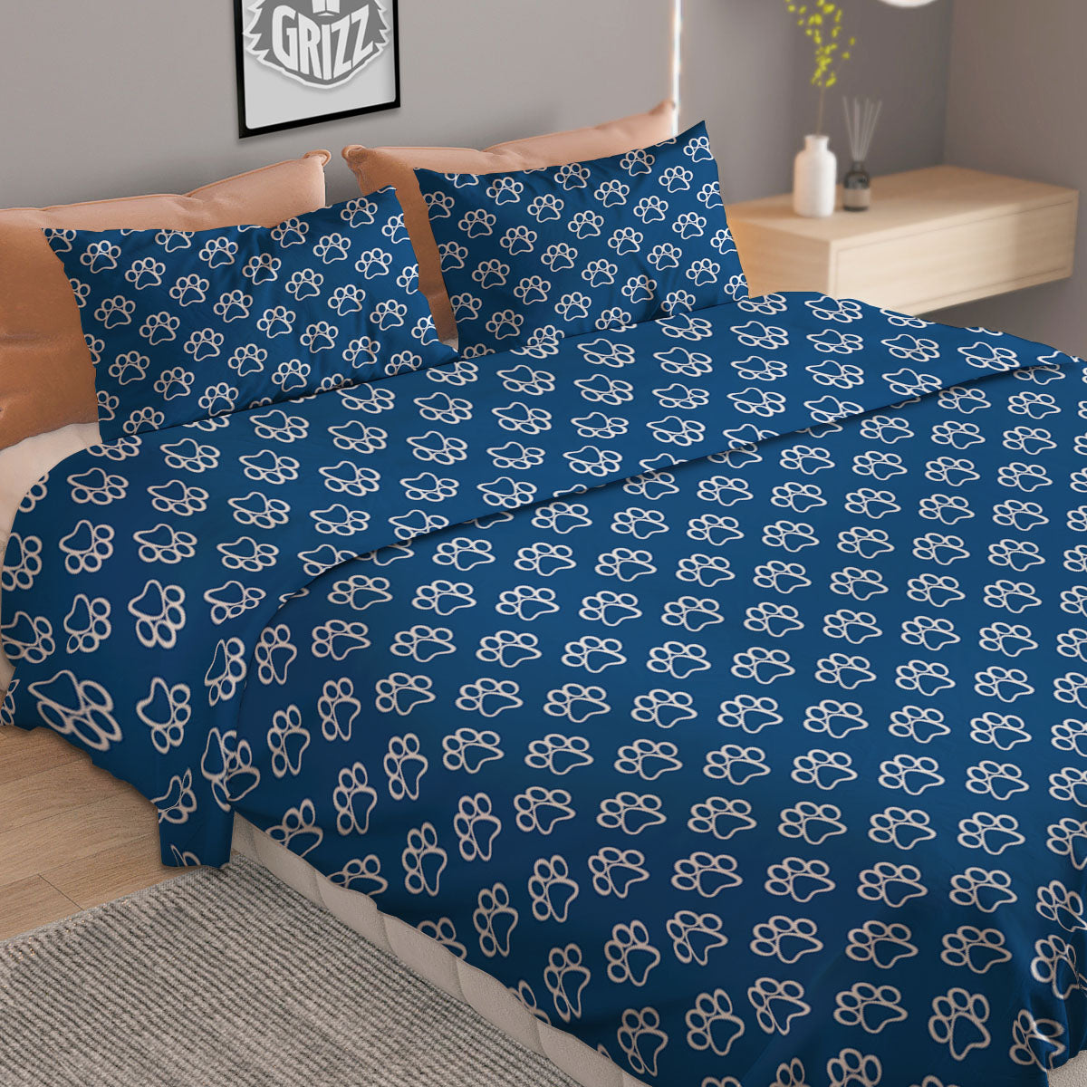 Odin Gold With Muninn And Huginn Print Duvet Cover Bedding Set