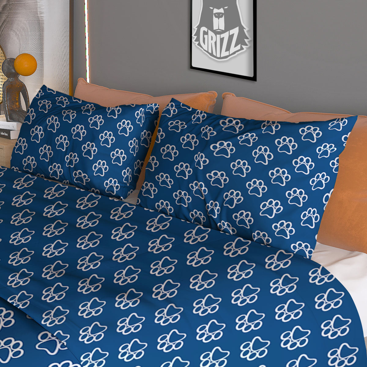 Odin Gold With Muninn And Huginn Print Duvet Cover Bedding Set