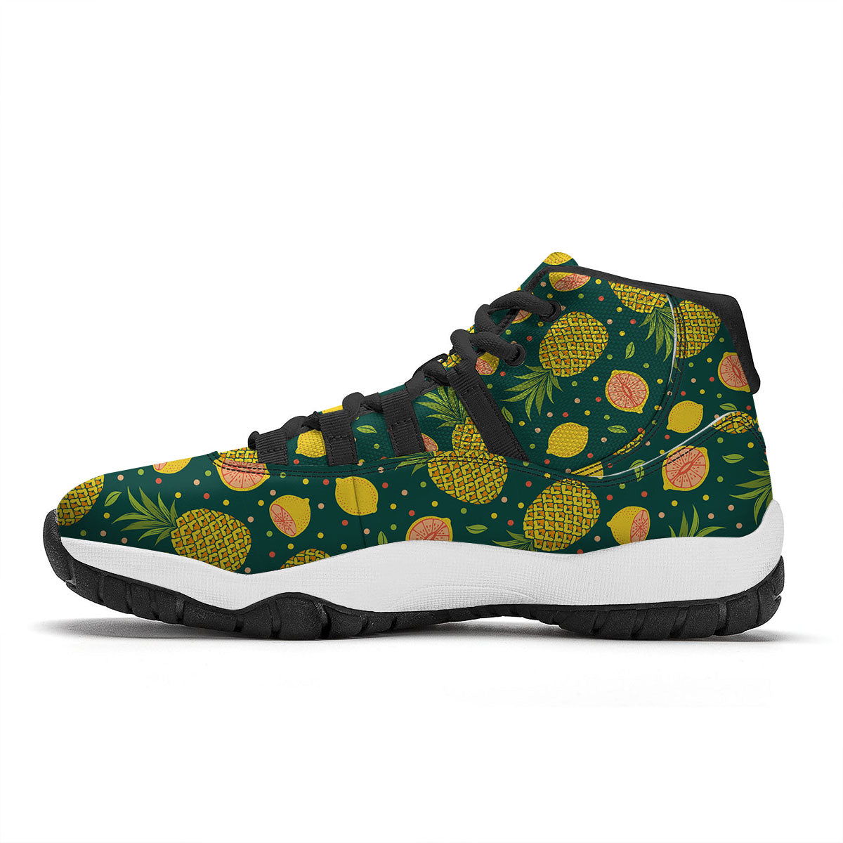 Paw Grey Animal Print Pattern Black Bball Shoes-grizzshop