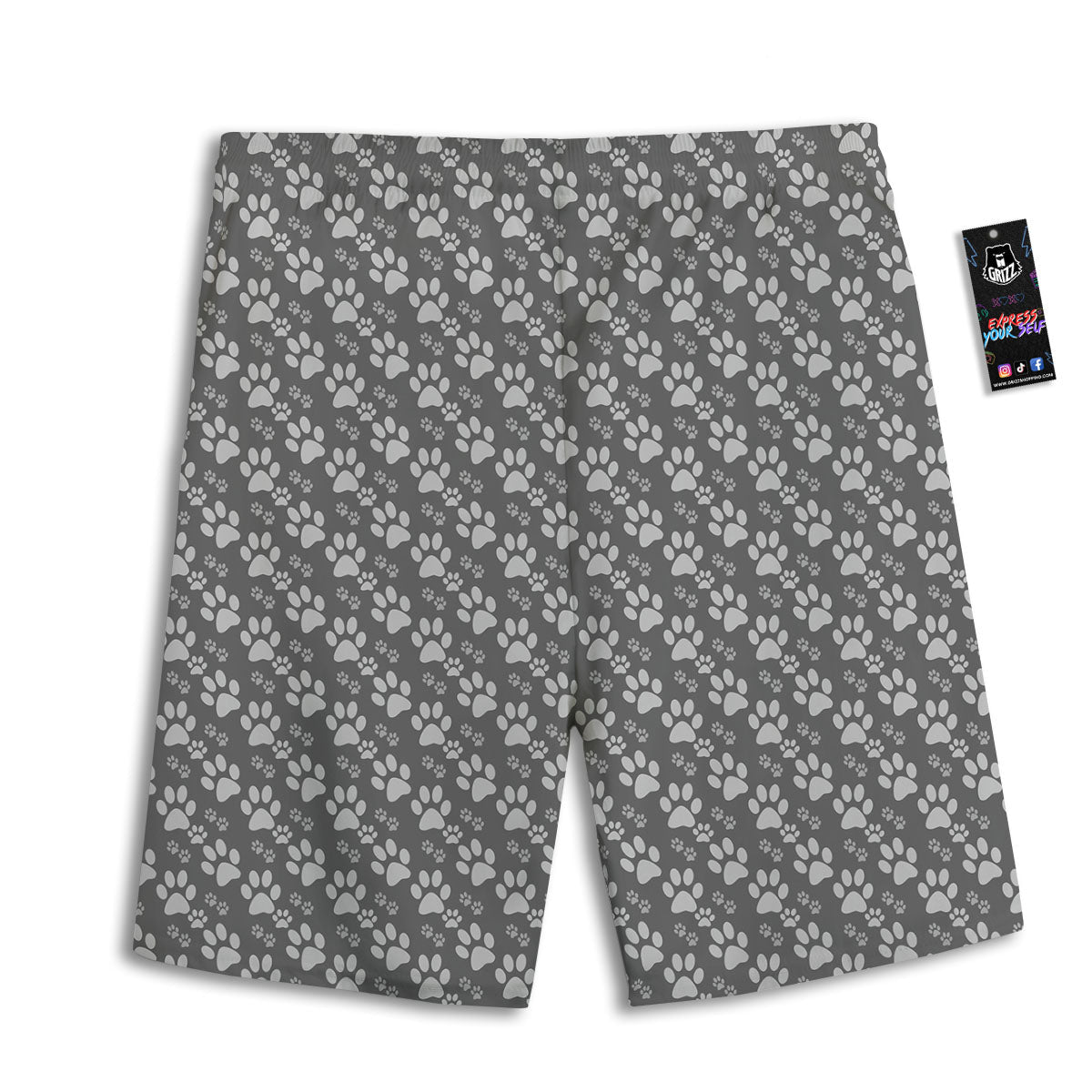 Playing Card Jack Of Spades Print Men's Athletic Shorts