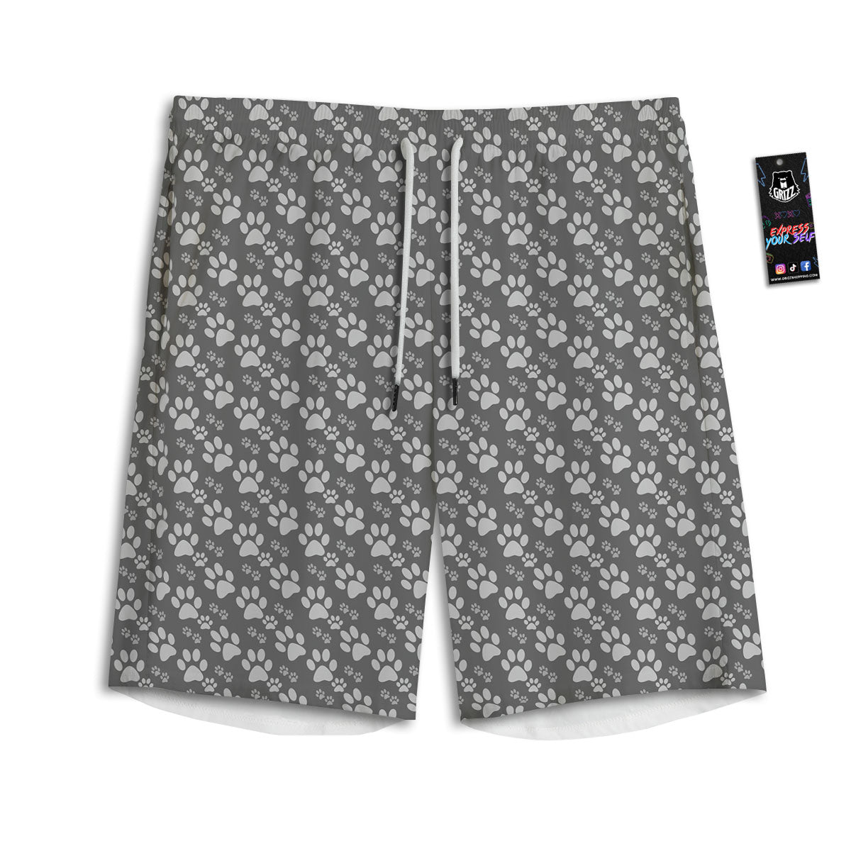 Playing Card Jack Of Spades Print Men's Athletic Shorts