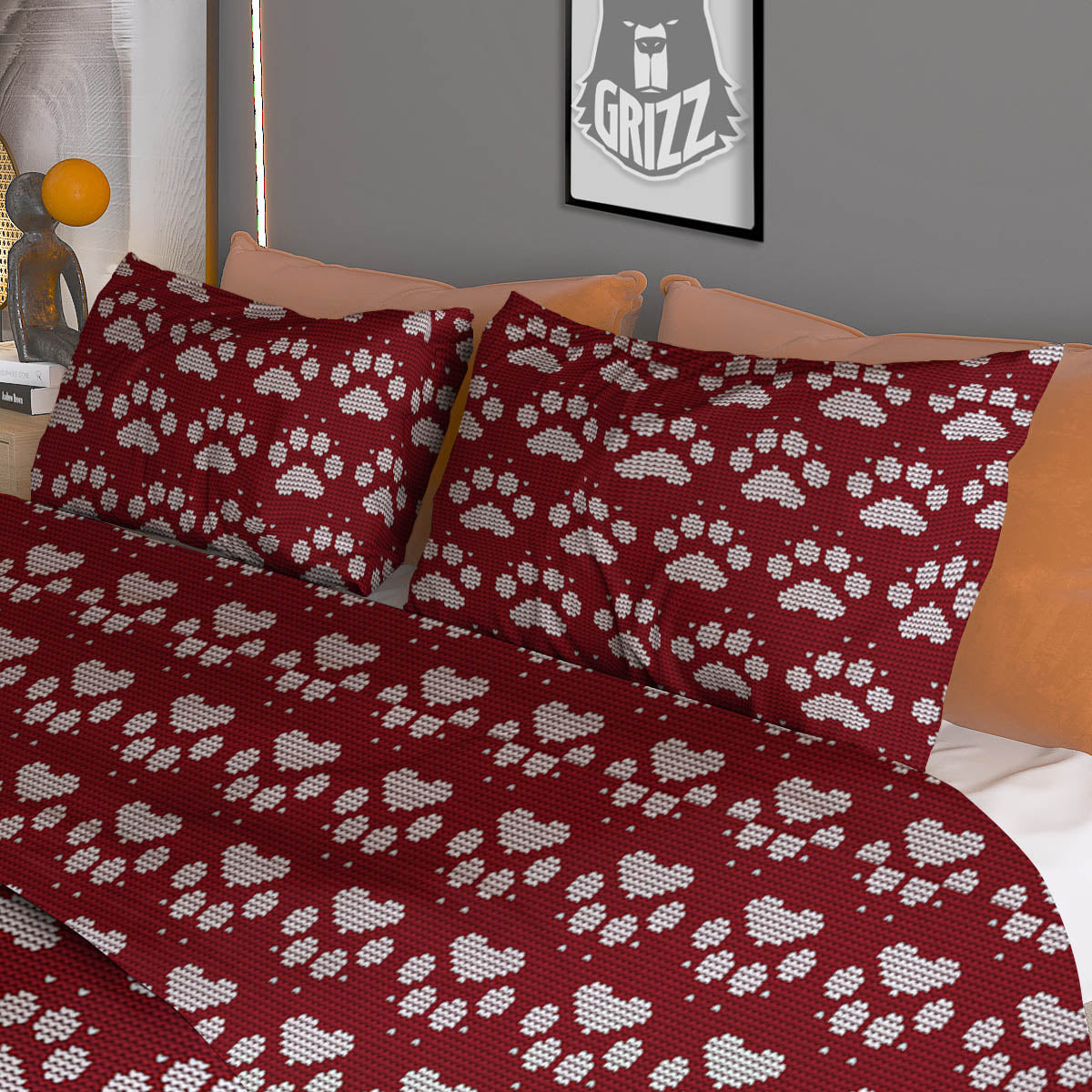 Om Symbol Gold Print Pattern Duvet Cover Bedding Set