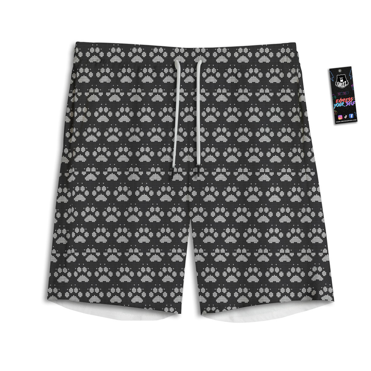 Playing Card Jack Of Spades Print Pattern Men's Athletic Shorts