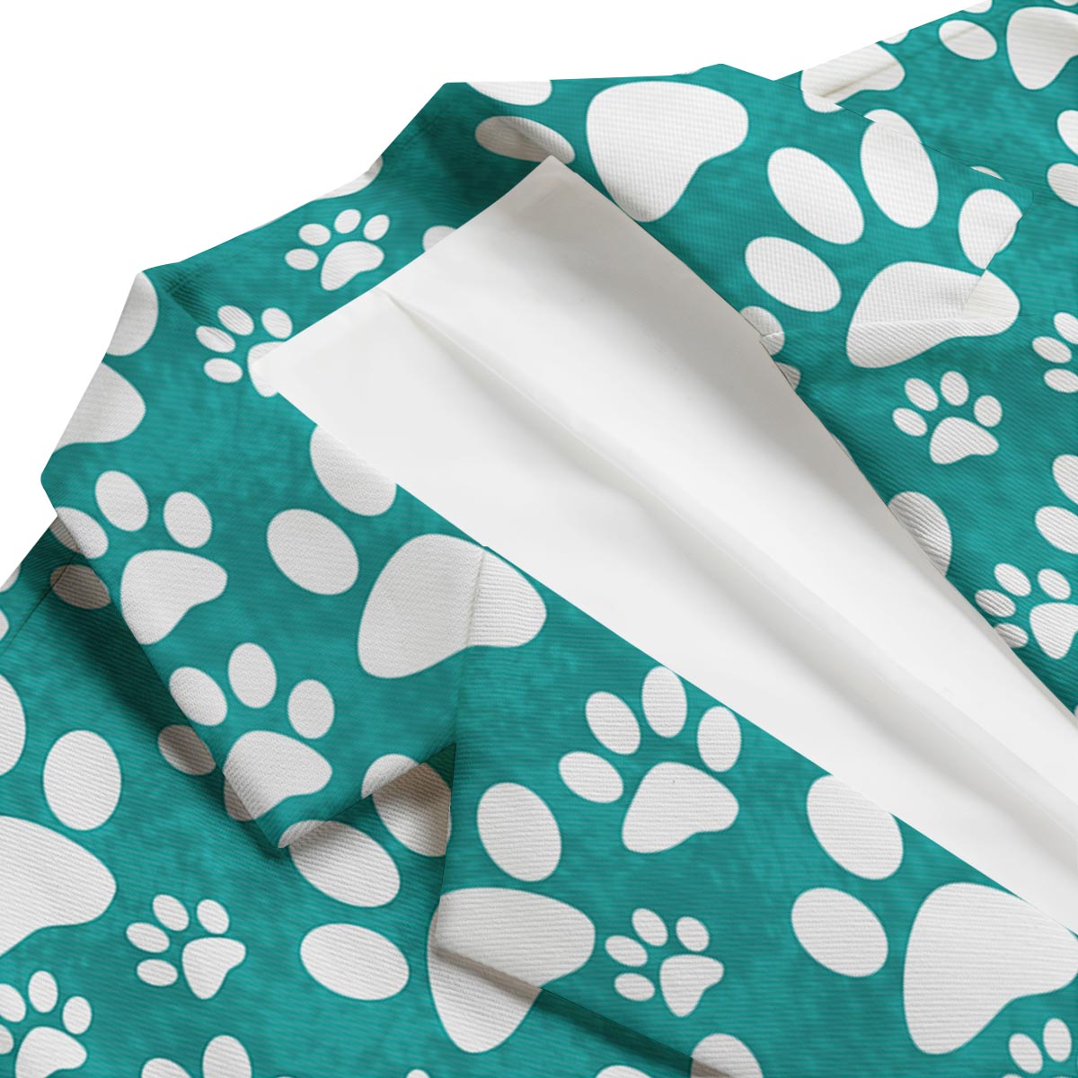 Paw Pattern Print Men's Blazer-grizzshop