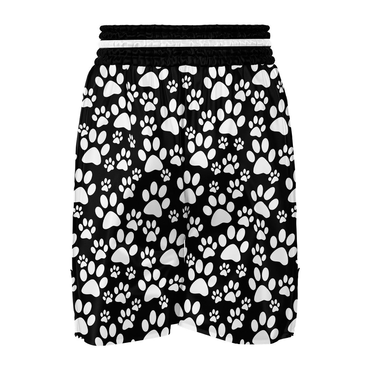 Paw Print Pattern Boxing Shorts-grizzshop