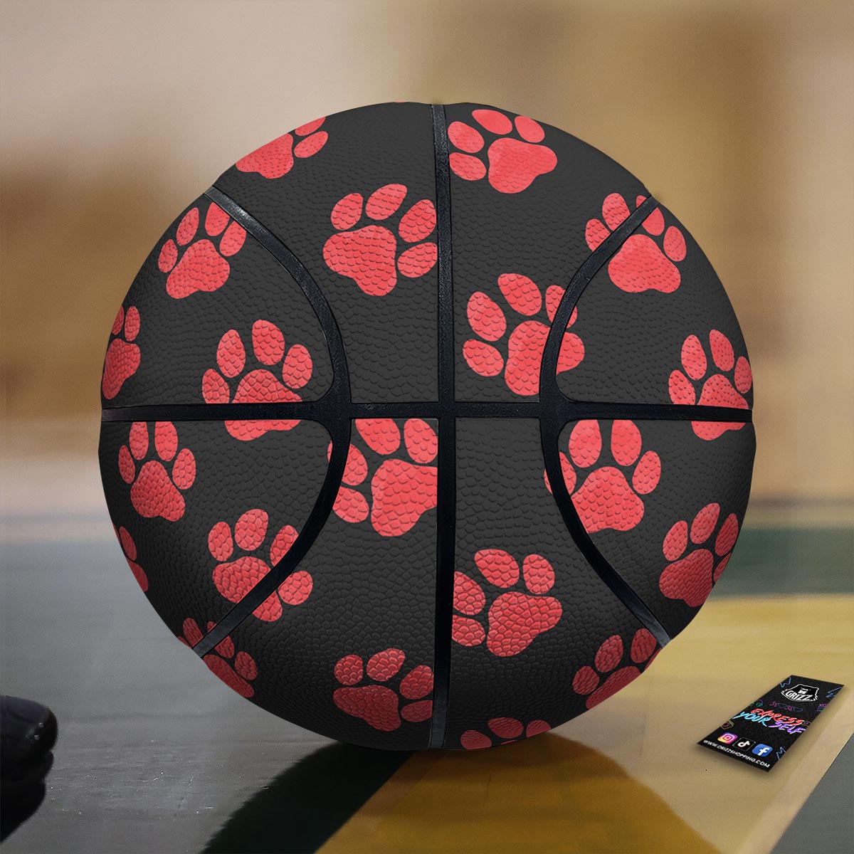 Palm Tree Tropical Print Pattern Basketball