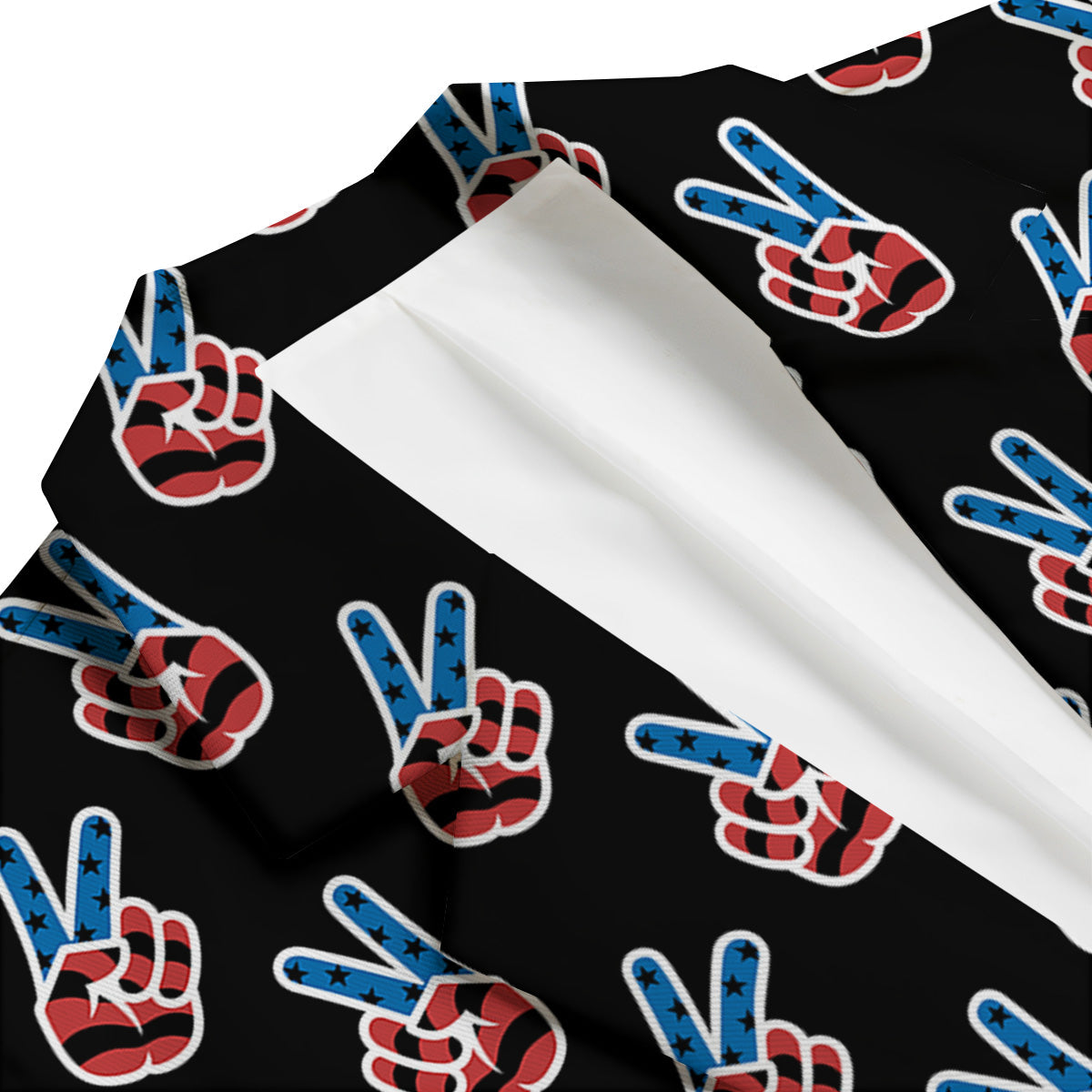 Peace Sign American Patriotic Print Pattern Men's Blazer-grizzshop