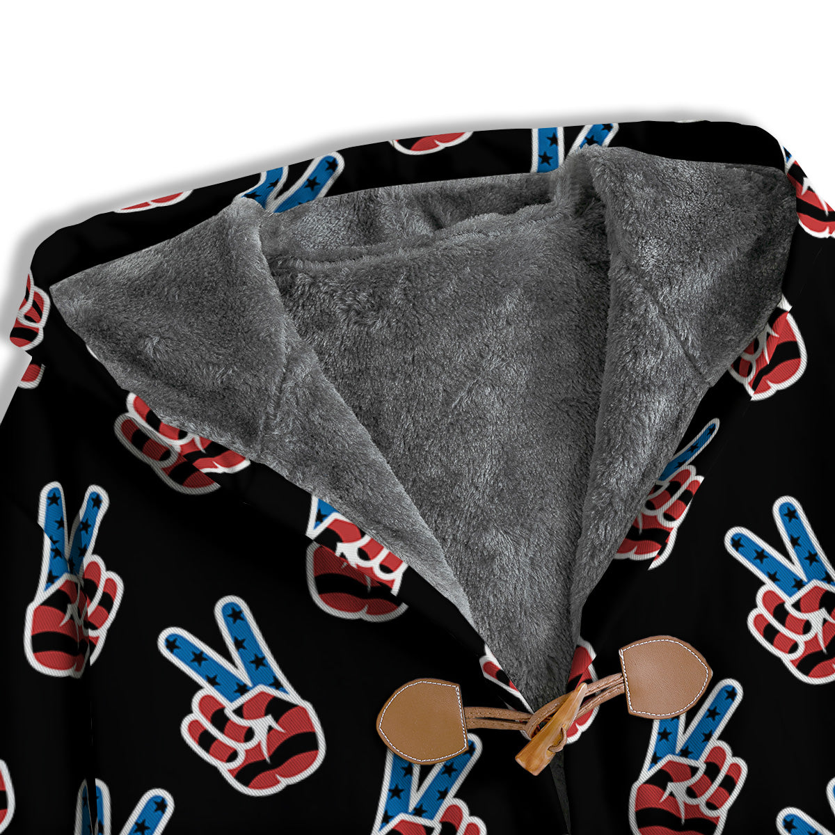 Peace Sign American Patriotic Print Pattern Men's Windbreaker Jacket-grizzshop