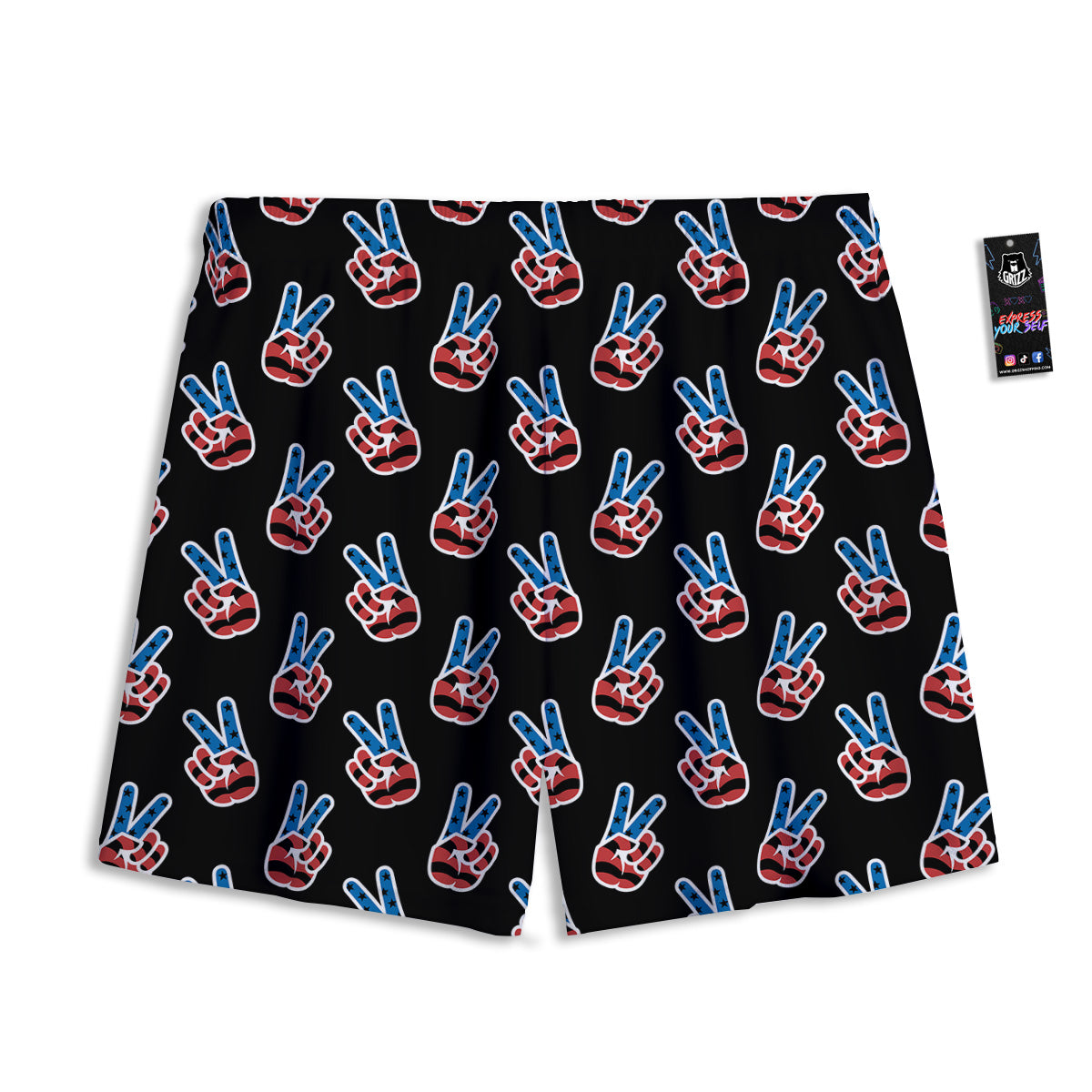 Poker Chips Print Mesh Shorts