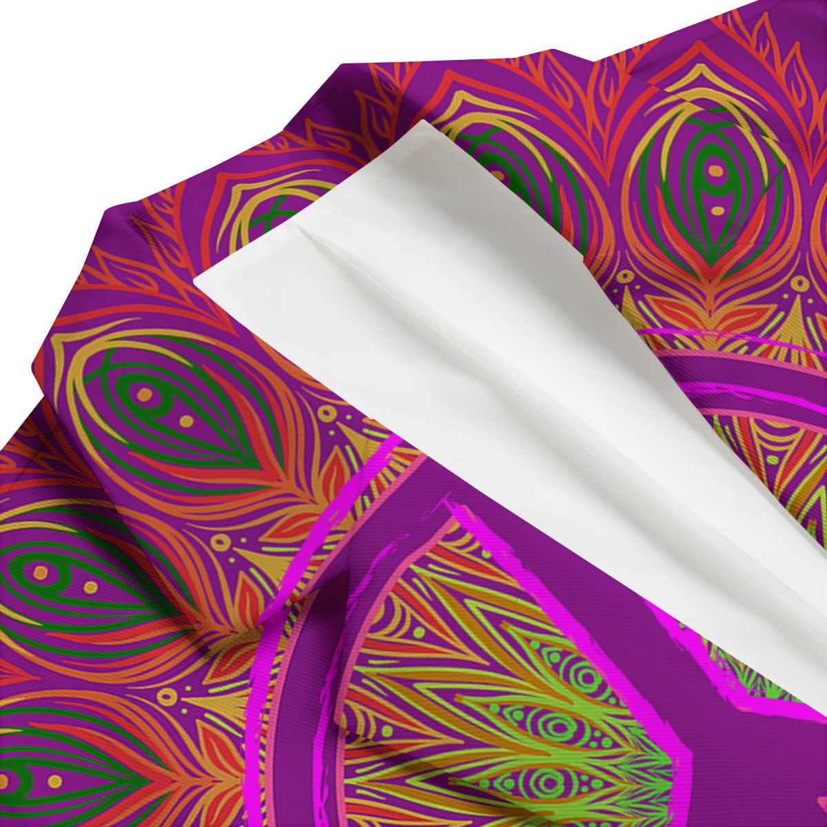 Peace Sign Psychedelic Hippie Print Men's Blazer-grizzshop