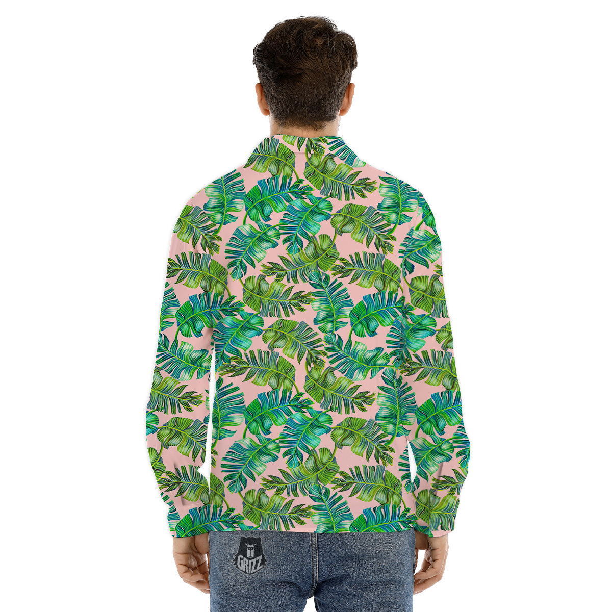 Peace Sign Psychedelic Hippie Print Men's Dress Shirts-grizzshop