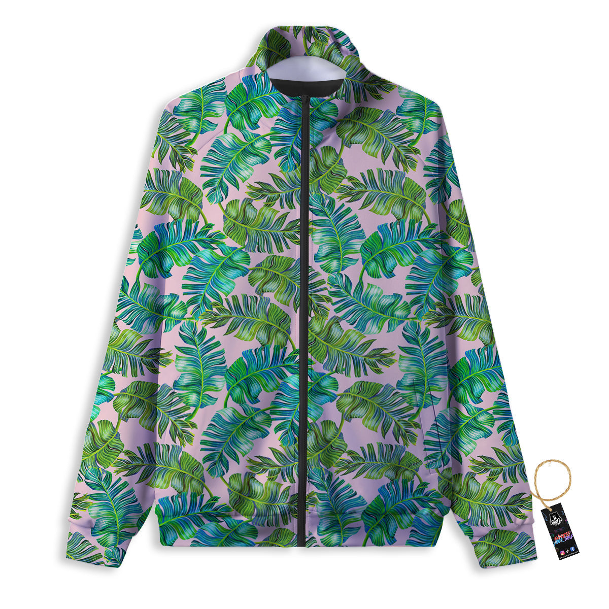 Peace Sign Psychedelic Hippie Print Track Jacket-grizzshop