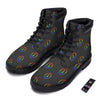 Peace Sign Rainbow LGBT Print Pattern Boots-grizzshop