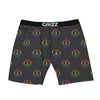 Peace Sign Rainbow LGBT Print Pattern Boxer Briefs-grizzshop