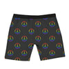 Peace Sign Rainbow LGBT Print Pattern Boxer Briefs-grizzshop