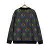 Peace Sign Rainbow LGBT Print Pattern Cardigan-grizzshop