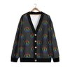 Peace Sign Rainbow LGBT Print Pattern Cardigan-grizzshop