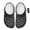 Peace Sign Rainbow LGBT Print Pattern Clog-grizzshop