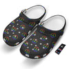 Peace Sign Rainbow LGBT Print Pattern Clog-grizzshop