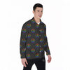 Peace Sign Rainbow LGBT Print Pattern Men's Long Sleeve Shirts-grizzshop