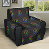 Peace Sign Rainbow LGBT Print Pattern Recliner Protector-grizzshop