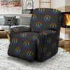 Peace Sign Rainbow LGBT Print Pattern Recliner Slipcover-grizzshop