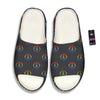 Peace Sign Rainbow LGBT Print Pattern Sandals-grizzshop