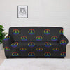 Peace Sign Rainbow LGBT Print Pattern Sofa Cover-grizzshop