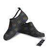 Peace Sign Rainbow LGBT Print Pattern Water Shoes-grizzshop