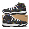 Peace Sign Rainbow LGBT Print Pattern White Bball Shoes-grizzshop