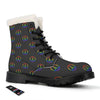 Peace Sign Rainbow LGBT Print Pattern Winter Boots-grizzshop