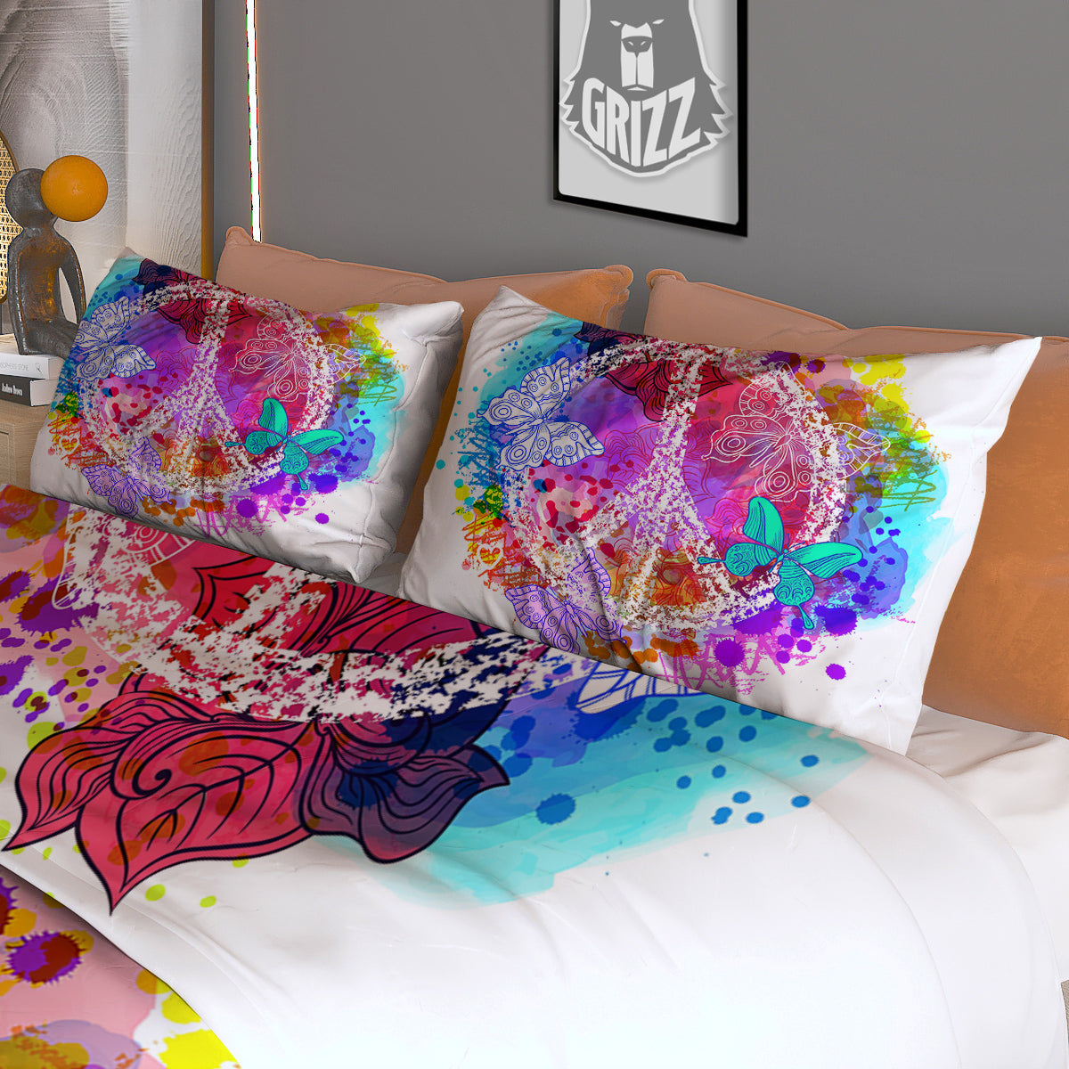 Optical Illusion Dartboard Moving Duvet Cover Bedding Set