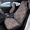 Peace Signs Zebra Print Pattern Car Seat Covers-grizzshop