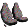 Peace Signs Zebra Print Pattern Car Seat Covers-grizzshop