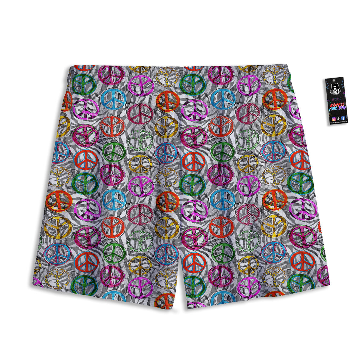Polar Bear Cute Print Pattern Mesh Shorts