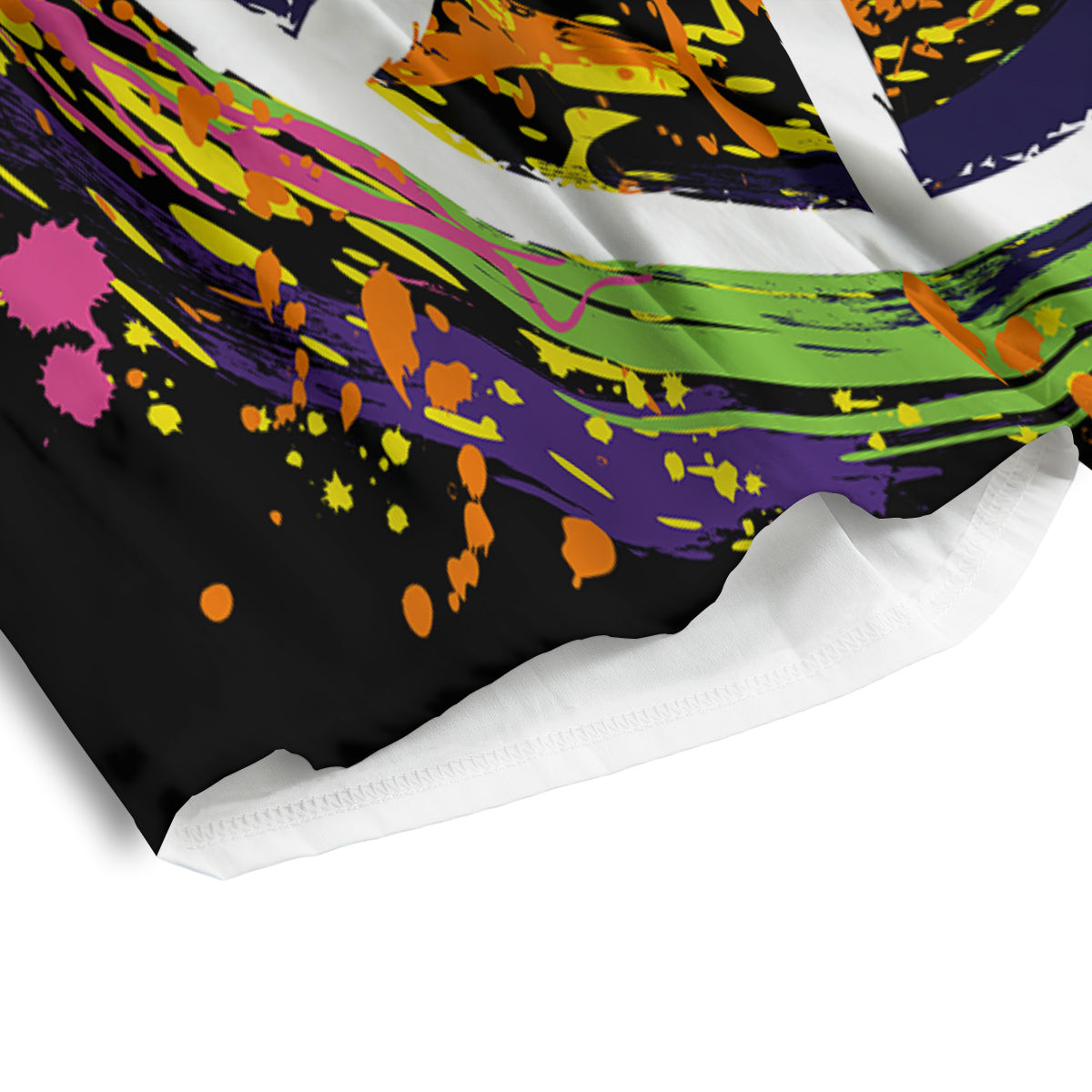Peace Symbols Colorful Hippie Print Men's Athletic Shorts