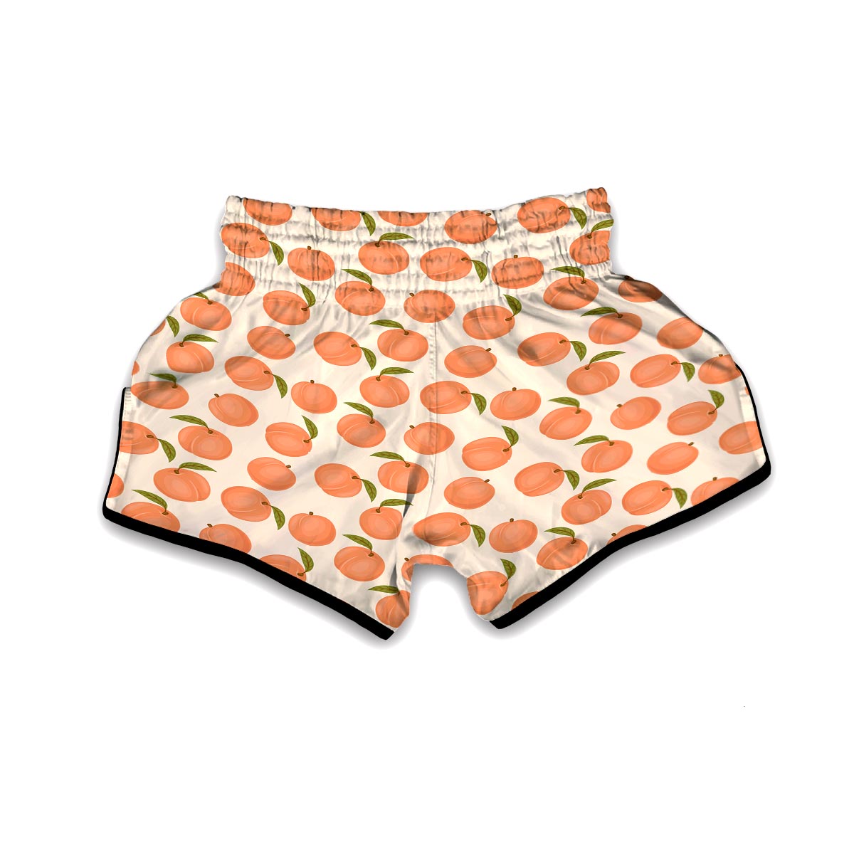 Peach Pattern Print Muay Thai Boxing Shorts-grizzshop