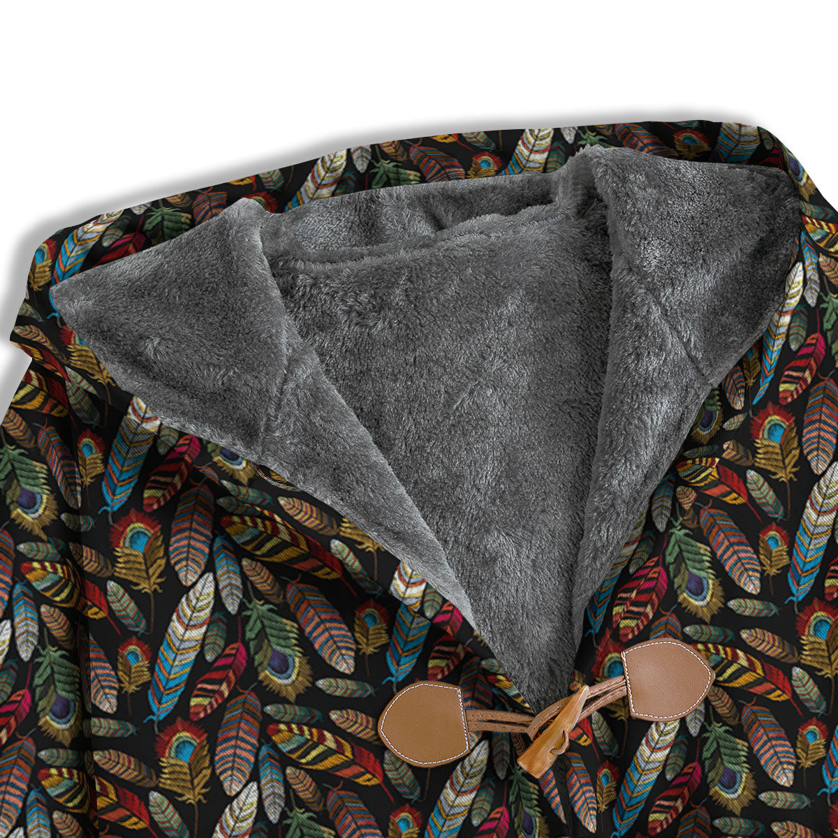 Peacock Embroidery Print Pattern Men's Windbreaker Jacket-grizzshop