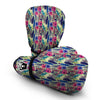 Peacock Feather Floral Pattern Print Boxing Gloves-grizzshop