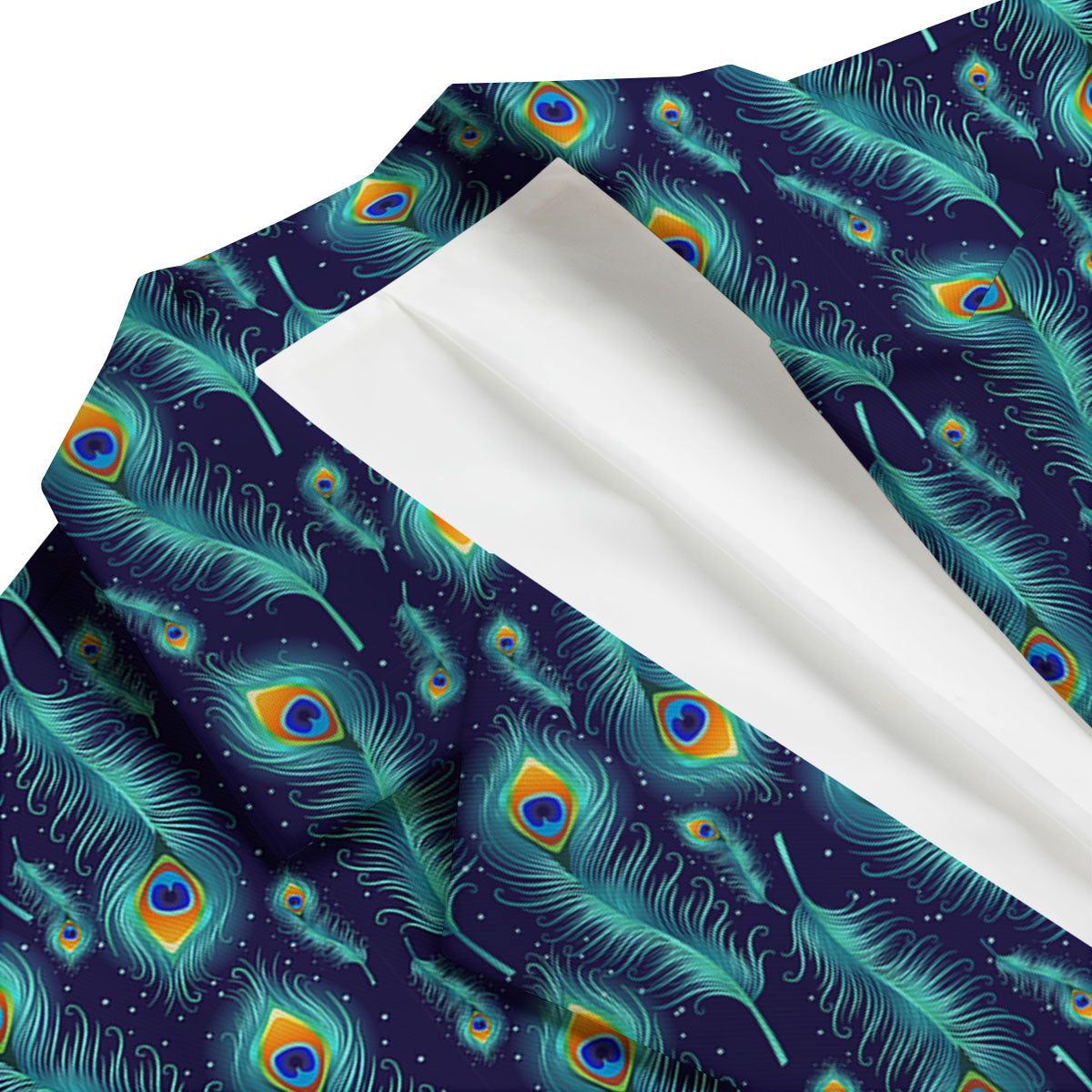 Peacock Tail Print Pattern Men's Blazer-grizzshop
