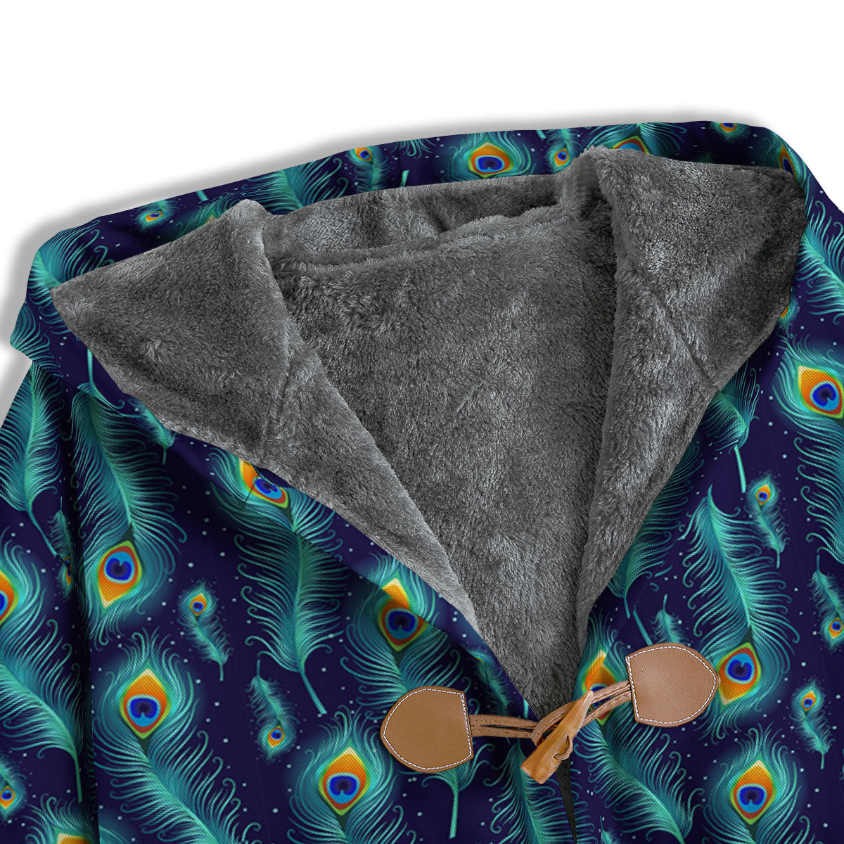 Peacock Tail Print Pattern Men's Windbreaker Jacket-grizzshop