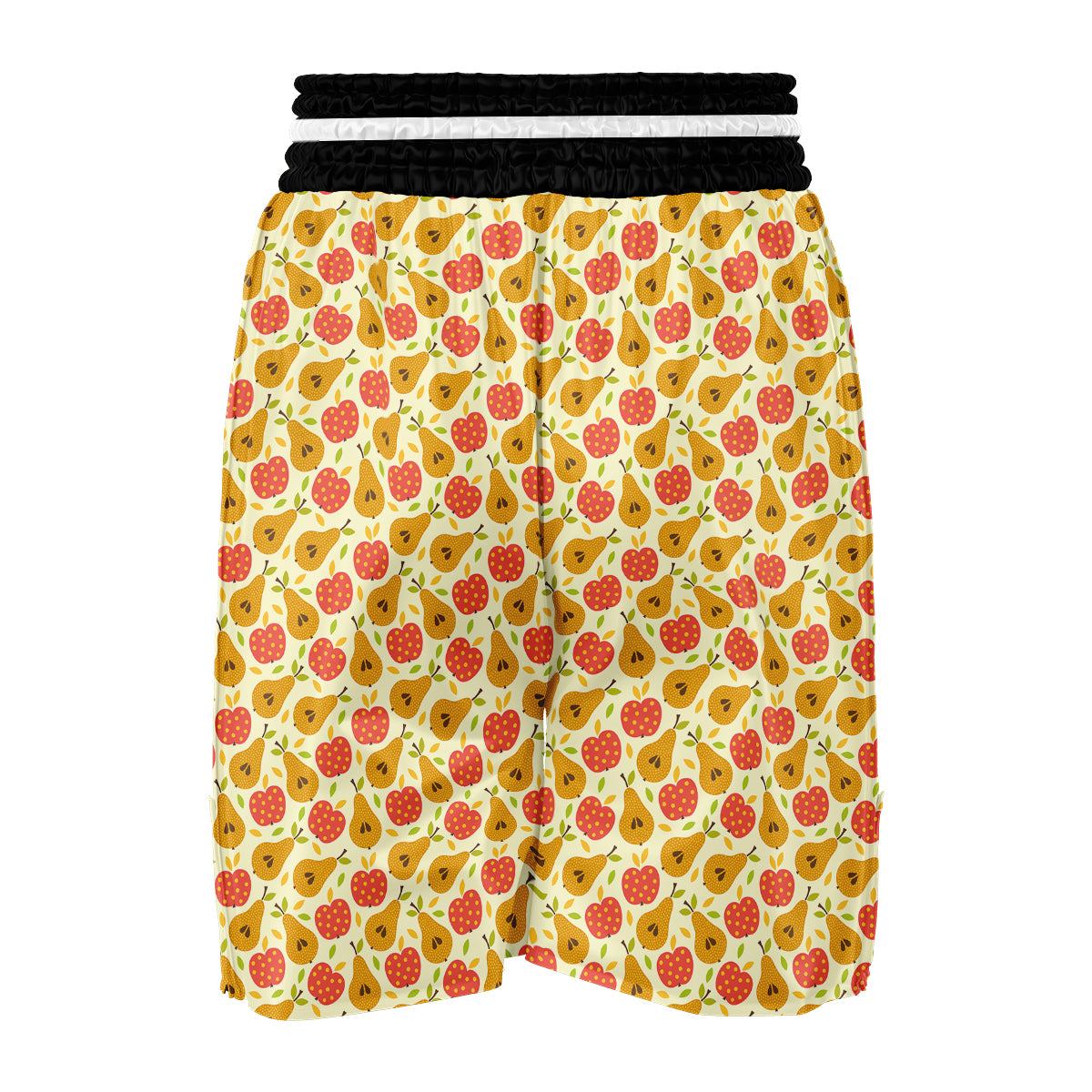Pear And Apple Dot Print Pattern Boxing Shorts-grizzshop