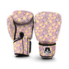 Pear And Daisy Floral Print Pattern Boxing Gloves-grizzshop