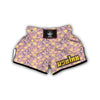 Pear And Daisy Floral Print Pattern Muay Thai Boxing Shorts-grizzshop