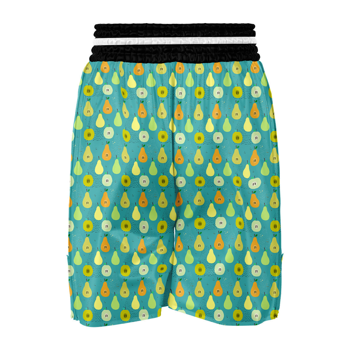 Pear Kiwi Print Pattern Boxing Shorts-grizzshop