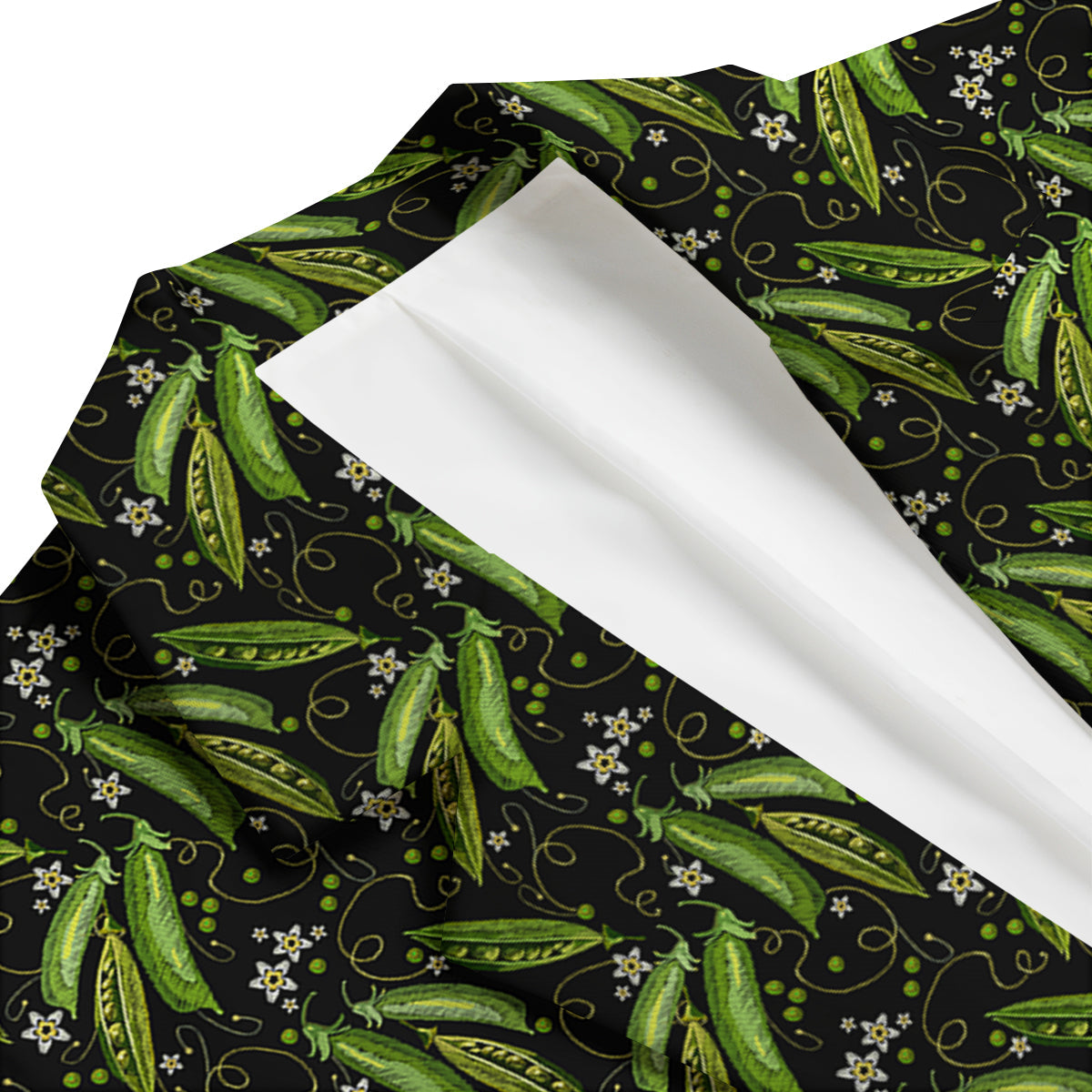Peas And Daisy Embroidery Print Pattern Men's Blazer-grizzshop