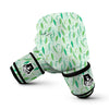 Peas Green Leaf Print Pattern Boxing Gloves-grizzshop