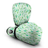 Peas Green Leaf Print Pattern Boxing Gloves-grizzshop