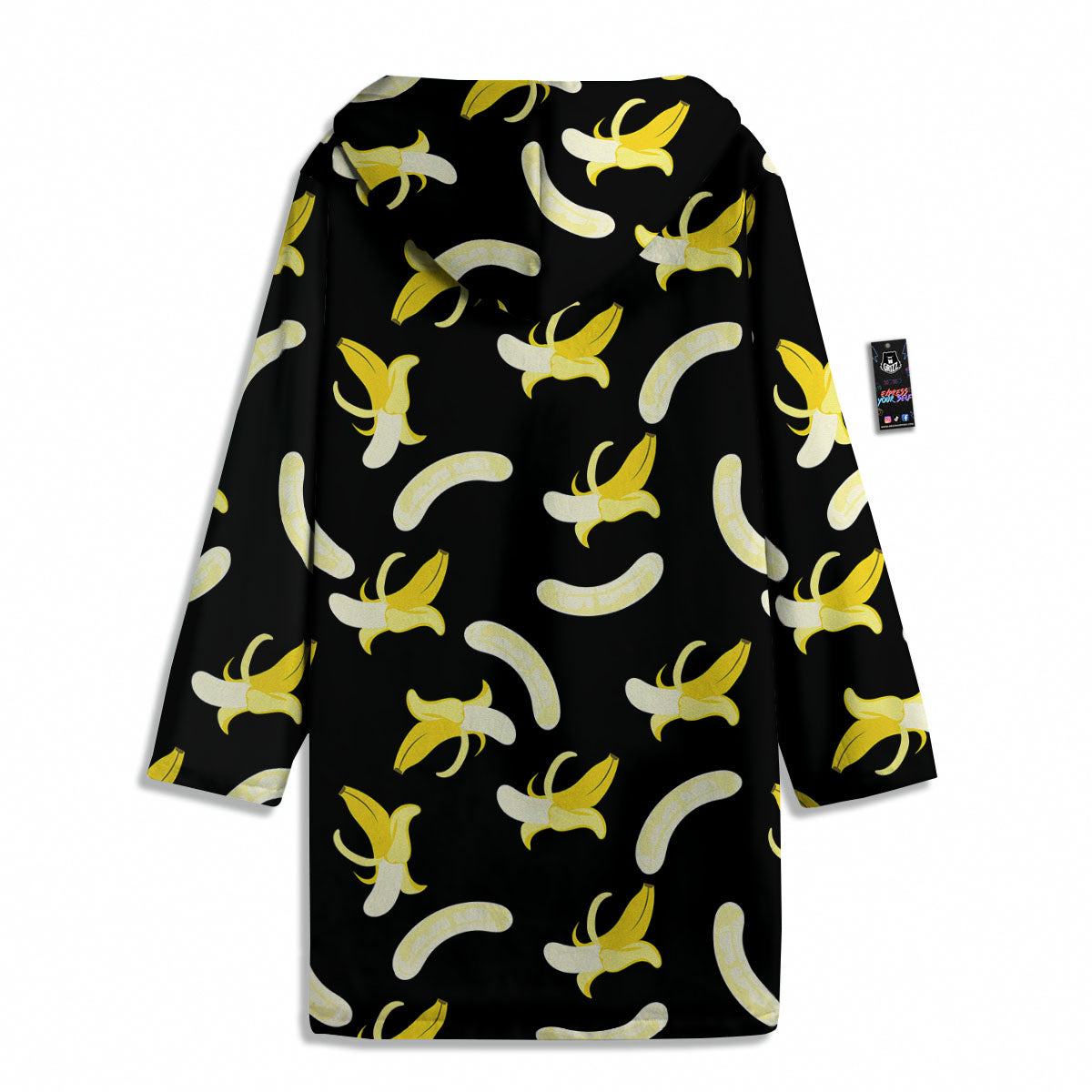 Peeled Banana Print Pattern Men's Windbreaker Jacket-grizzshop